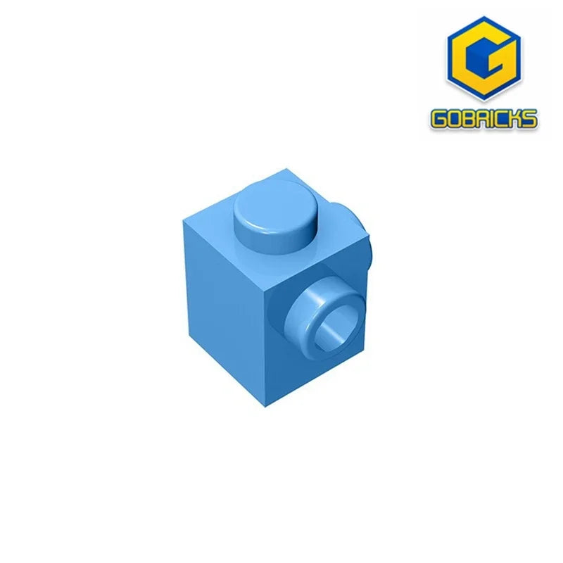 Gobricks GDS-1046 Modified Brick 1 x 1 with Studs on 2 Sides | Building Block for DIY