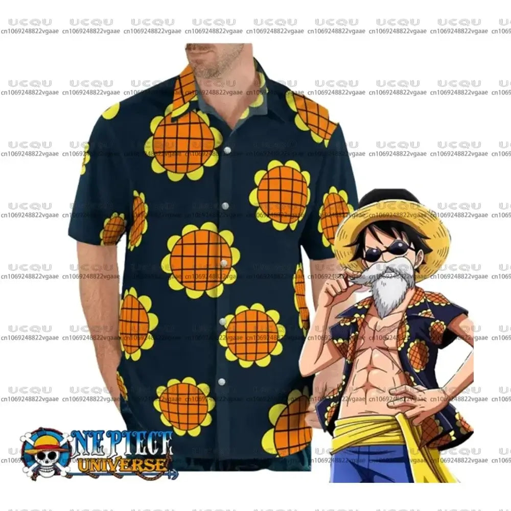 Luffy Hawaiian Shirt One Piece Set