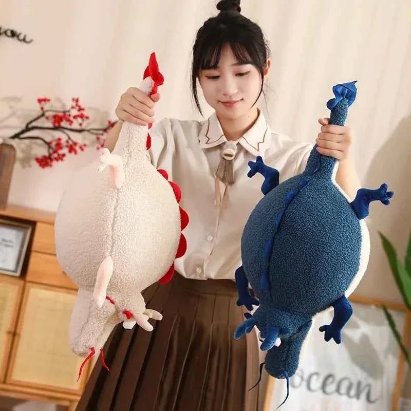 Giant Chubby Dragon Plush Toy – Cute Round Dragon Pillow Stuffed Animal