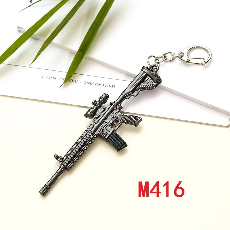 Online Game PUBG Badge Keychain Pendant Cosplay Cyber-Game Playerunknown's Battlegrounds Medal Alloy Key Ring for Game Lovers