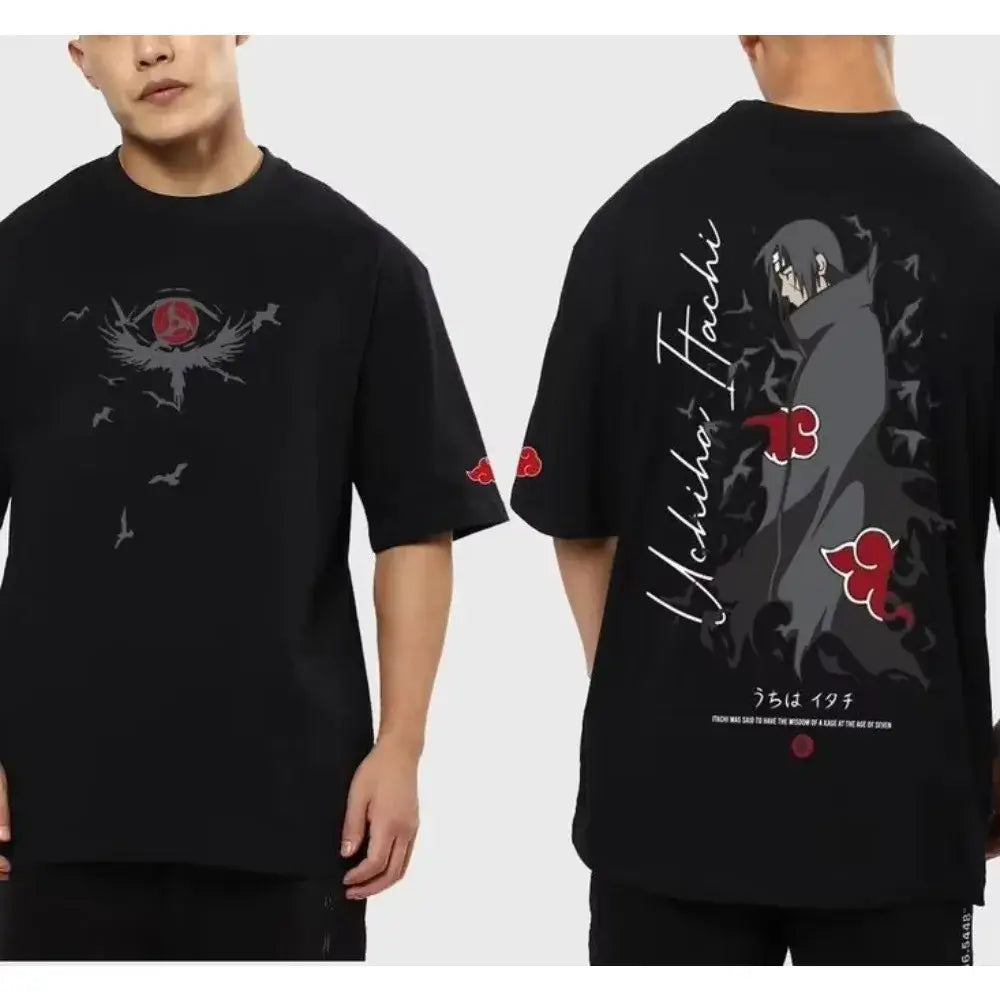 MINISO Naruto Cotton T-shirt: Breathable Family Anime Tee