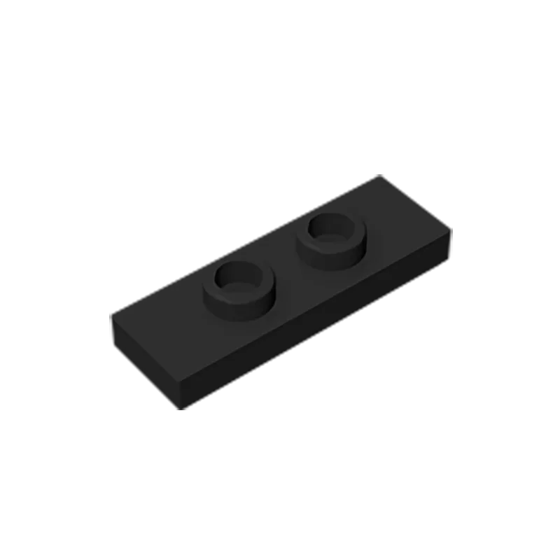 Gobricks GDS-1504 Plate, Modified 1 x 3 with 2 Studs (Double Jumper) | Compatible Building Block Piece