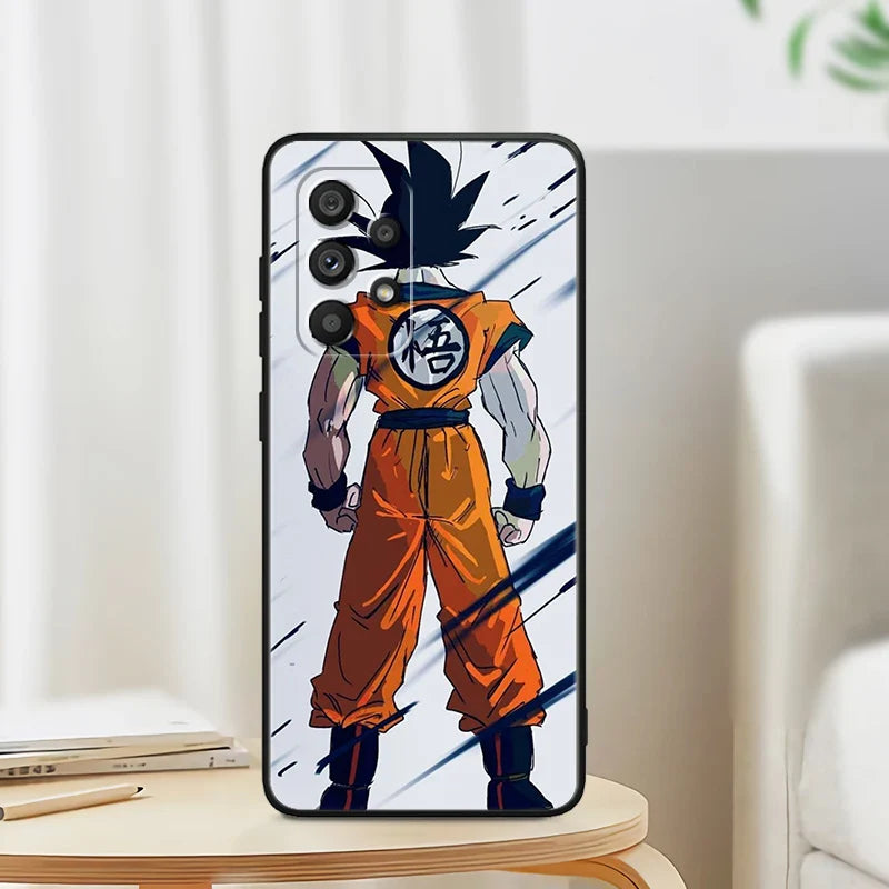 Anime Goku phone cases for Samsung A53 A52 A33 A32 A51 A71 A21S A13 A73 A50 A22 A23 A03 A72 A54 A12 5G Black Phone Case