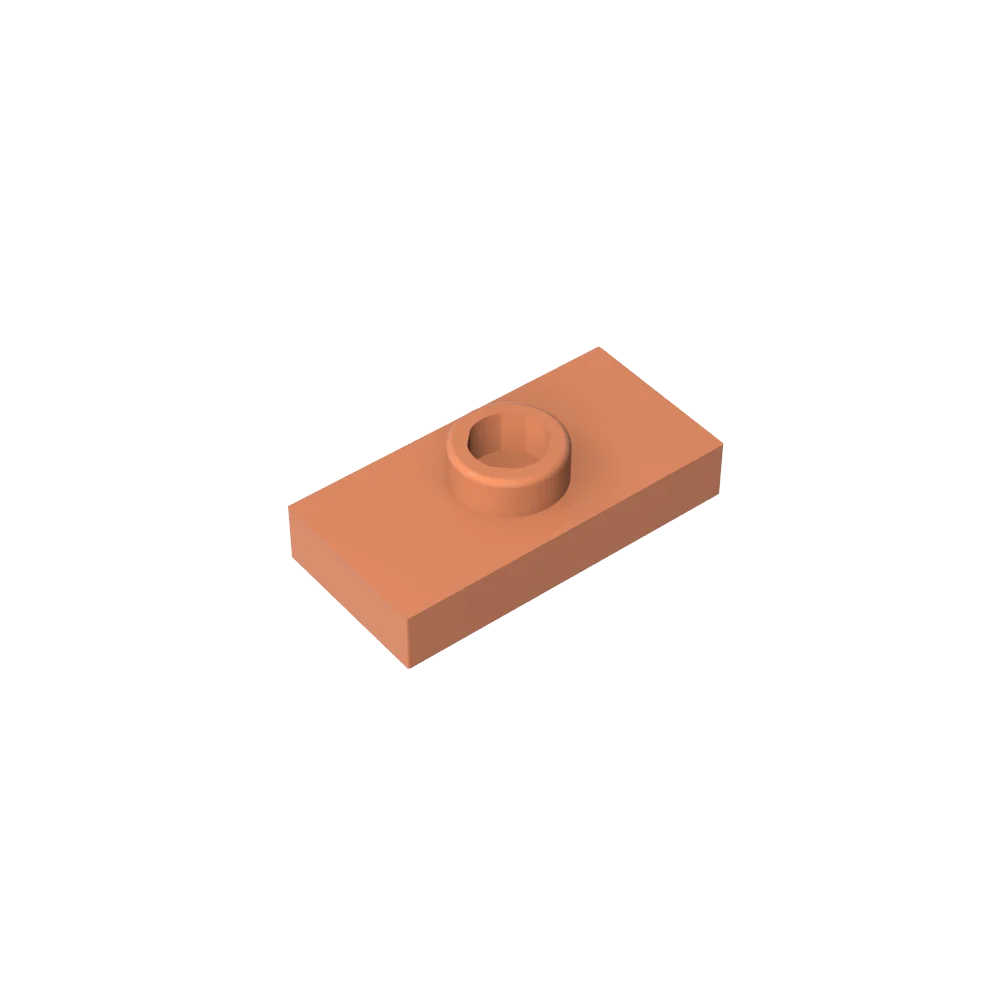 Gobricks PLATE 1X2 W. 1 KNOB | Modified Building Block Compatible with Lego 15573