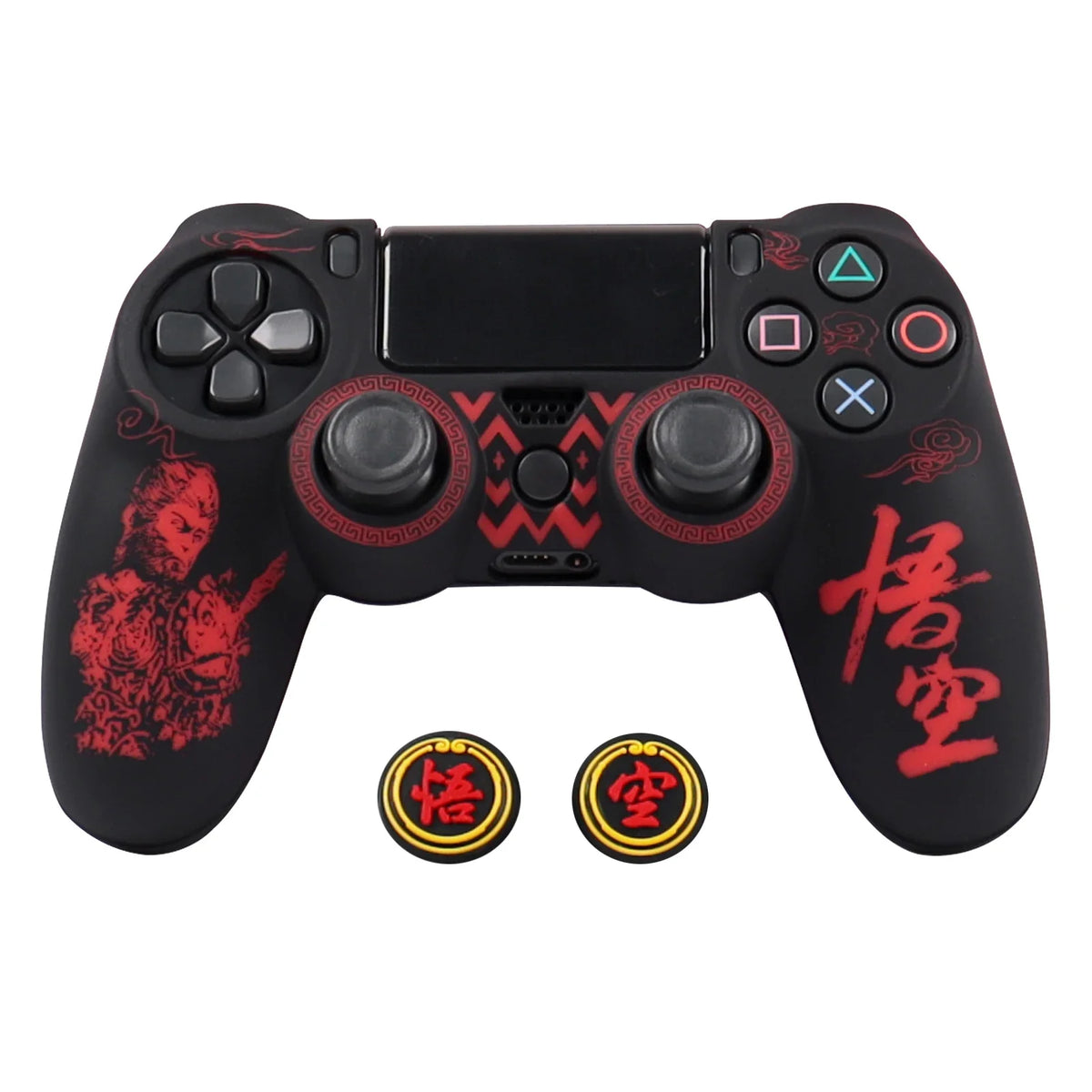 PS4 Controller Silicone Cover | Soft Protective Skin with Joystick Grips