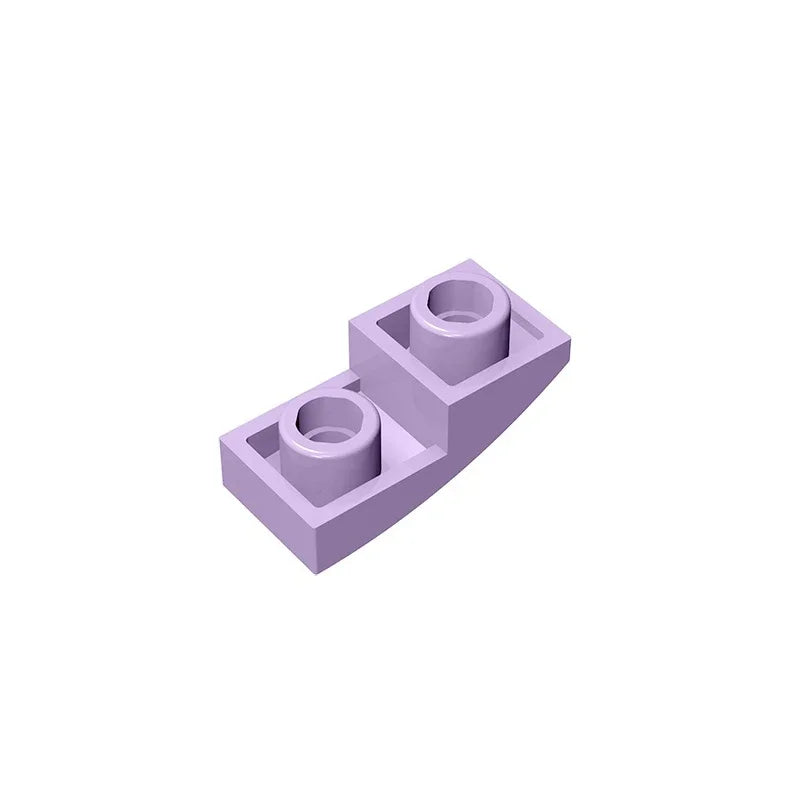 Gobricks GDS-795 Slope, Curved 2 x 1 Inverted | Compatible Building Block for DIY Projects