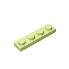Gobricks GDS-504 Plate 1 x 4 | Compatible Building Block Pieces