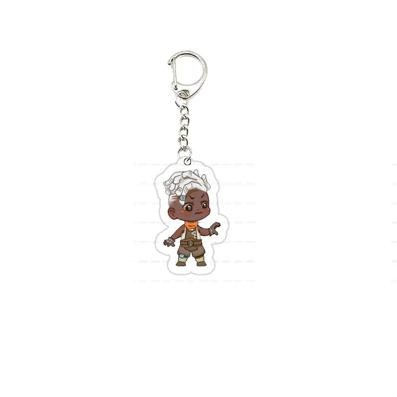 Acrylic Arcane Jinx Vi Caitlyn Ekko Viktor Keychain  Arcane FigurePendant Keyring Key chainKeyRing for Accessories Bag Fans Gift