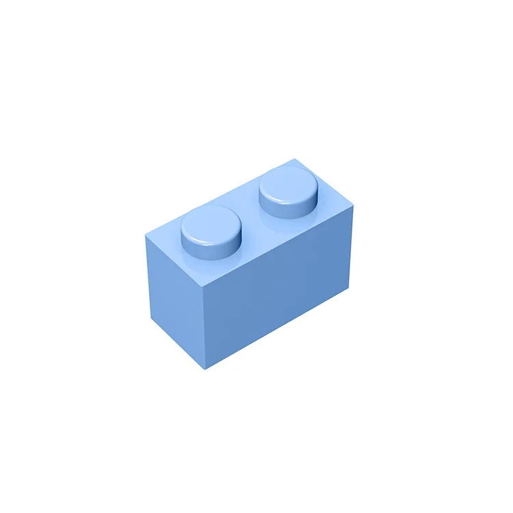 Educational Assemblage Gobricks Brick 1 x 2 without Bottom Tube | Compatible with Lego 3004 3065 35743