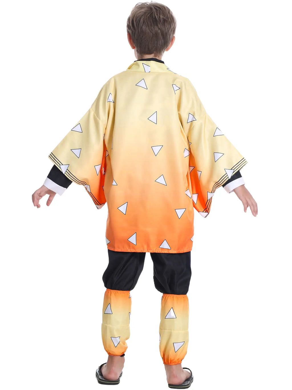 Zenitsu Cosplay Costume: Demon Slayer Kimono Wig Set