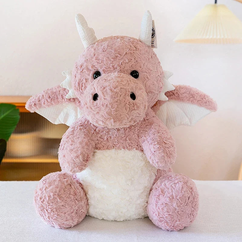 Green Little Flying Dragon Plush Toy – Soft Stuffed Dragon Pillow