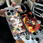 Matte Demon Slayers Anime Phone Case For IPhone 17 17 Air 17Pro 17 Pro Max 16 15 14 13 12 11 Plus 16E Cover Capa Anti-Knock