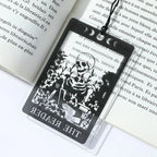 1pc Gothic-Style Acrylic Reading Bookmark, Suitable for Both Men and Women, Personalized Skull Reading Marker, a Friendship Gift