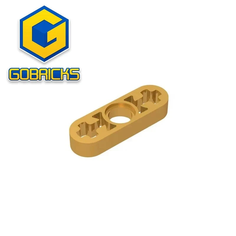 Gobricks GDS-689 Technical Liftarm Thin 1 x 3 | Building Block with Axle Holes Compatible with Lego 6632