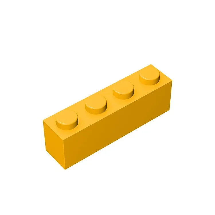 Gobricks GDS-534 Brick 1 x 4 without Bottom Tubes | Compatible Building Block Set