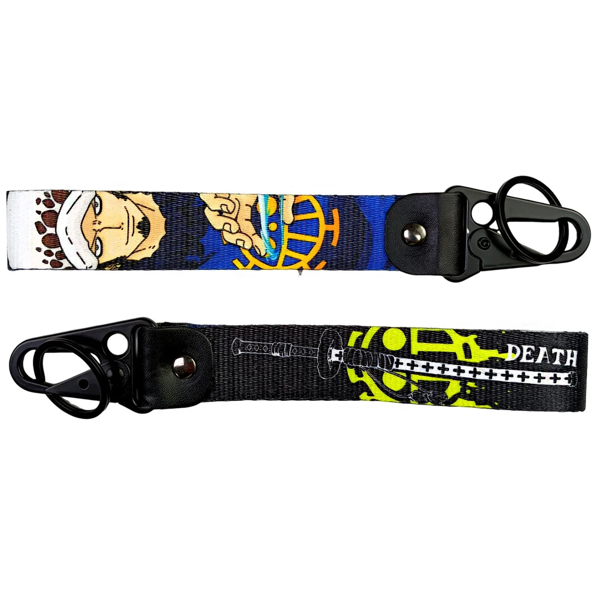 One Piece Keychain Lanyards, Anime Manga Badge Holder Pendant Portable Key Lanyard Accessories