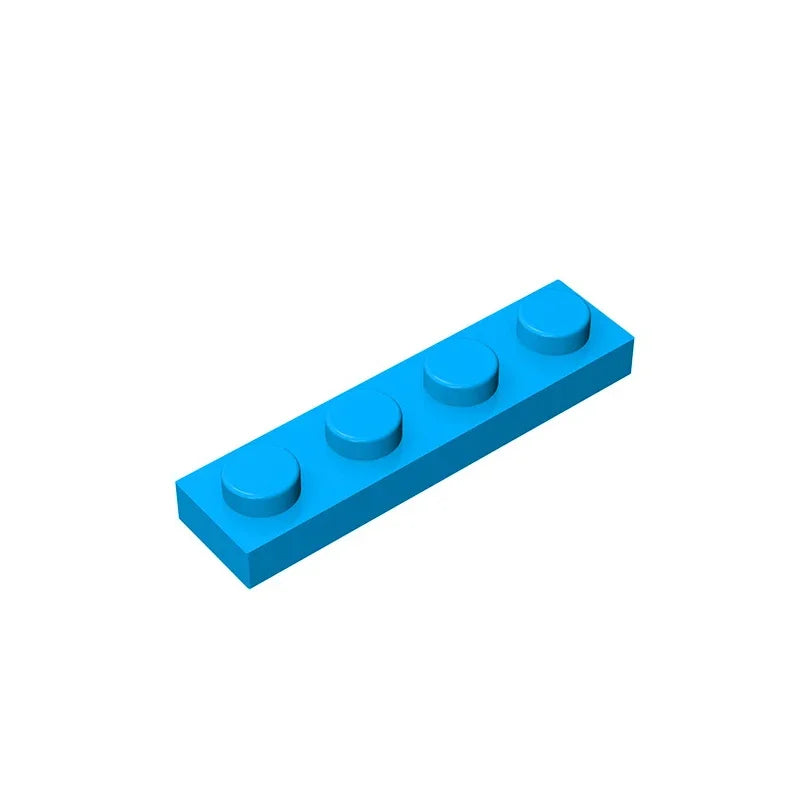 Gobricks GDS-504 Plate 1 x 4 | Compatible Building Block Pieces