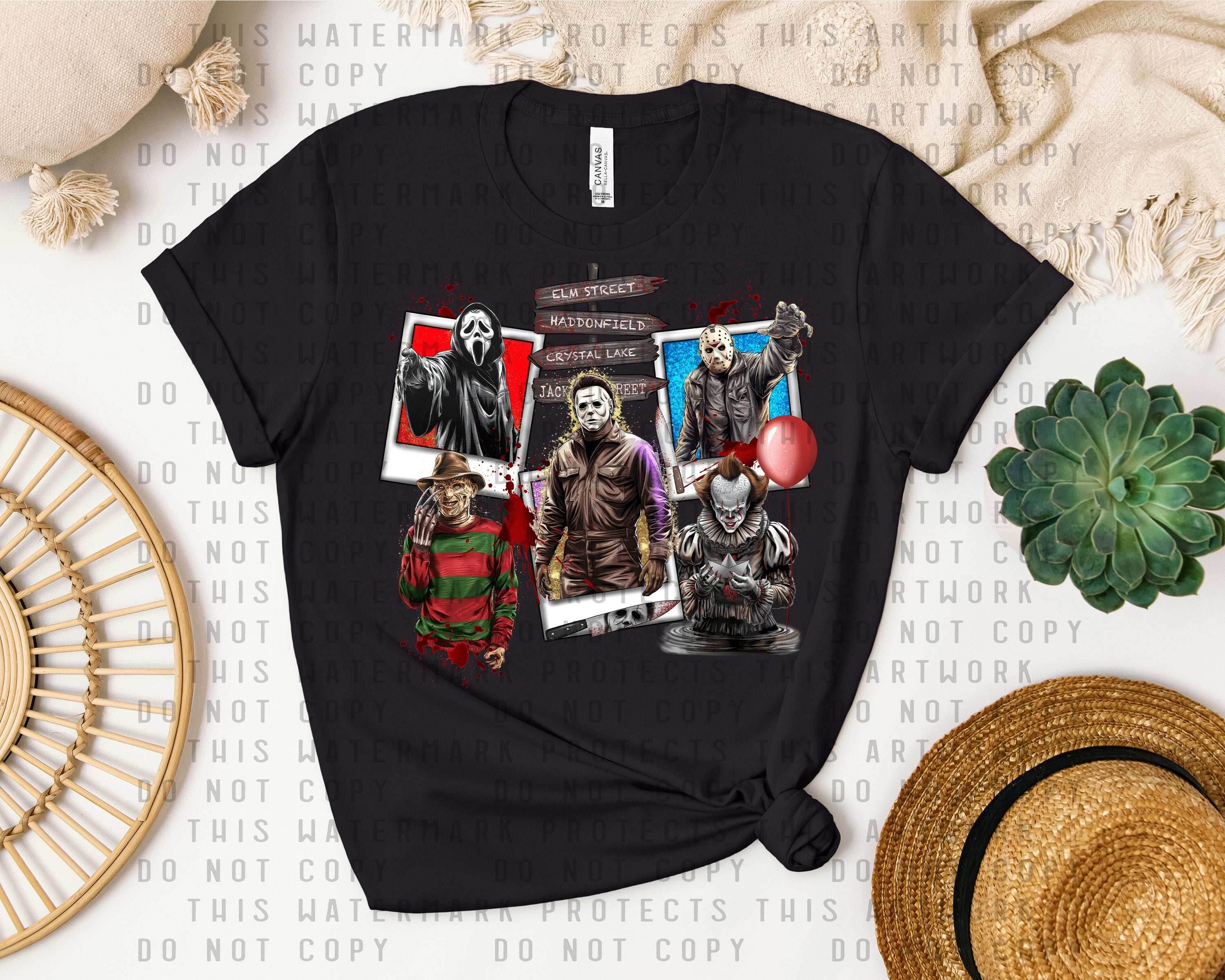 Horror Villains Graphic Tee - S