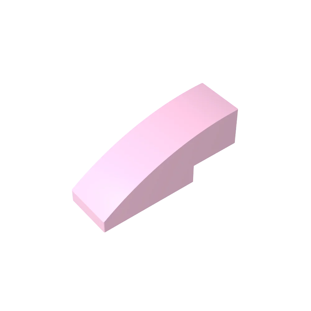 Gobricks GDS-657 Slope, Curved 3 x 1 | Compatible Building Block for Creative Construction