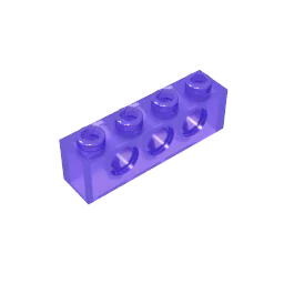 Gobricks GDS-625 Technical Brick 1x4 3-Hole | Compatible with Lego 3701