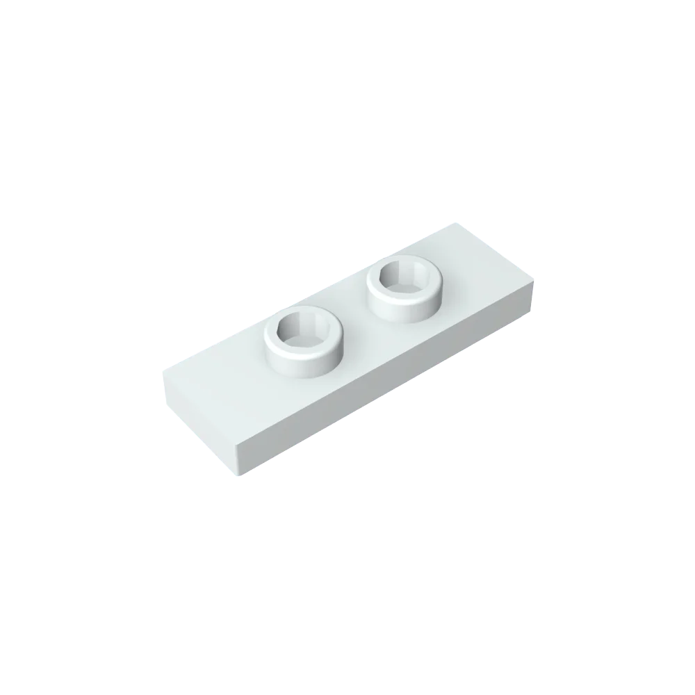 Gobricks GDS-1504 Plate, Modified 1 x 3 with 2 Studs (Double Jumper) | Compatible Building Block Piece