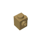 Gobricks GDS-1046 Modified Brick 1 x 1 with Studs on 2 Sides | Building Block for DIY