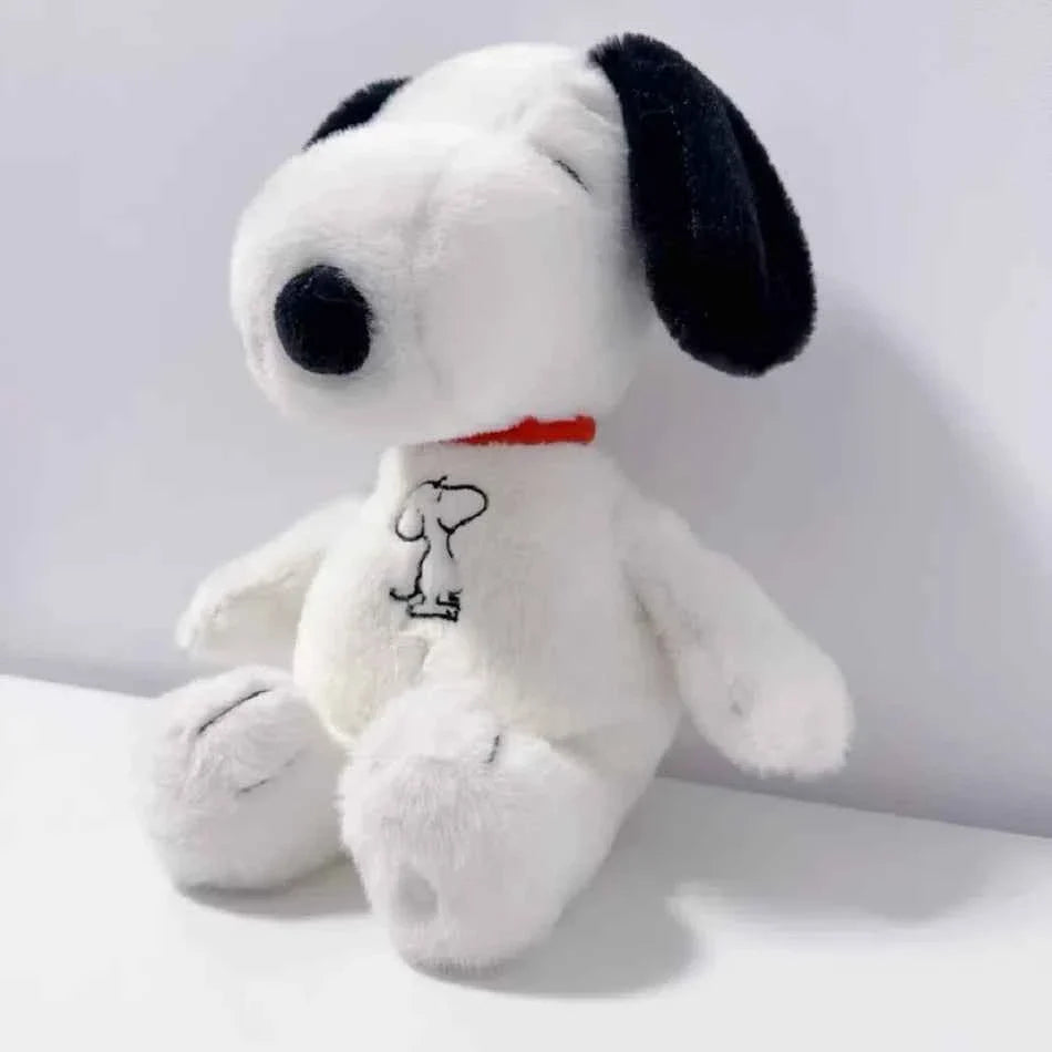 Breathing White Dog Plush Toy – Light & Sound Sleep Companion
