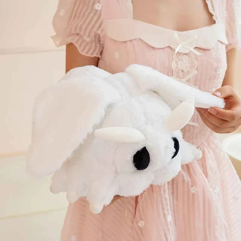 Kawaii Simulated White Moth Plush Toy – Realistic Stuffed Insect Doll for Home Decor & Collectors