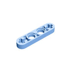Gobricks GDS-690 Technical Liftarm Thin 1 x 4 with Axle Holes | Compatible Building Block Part 32449