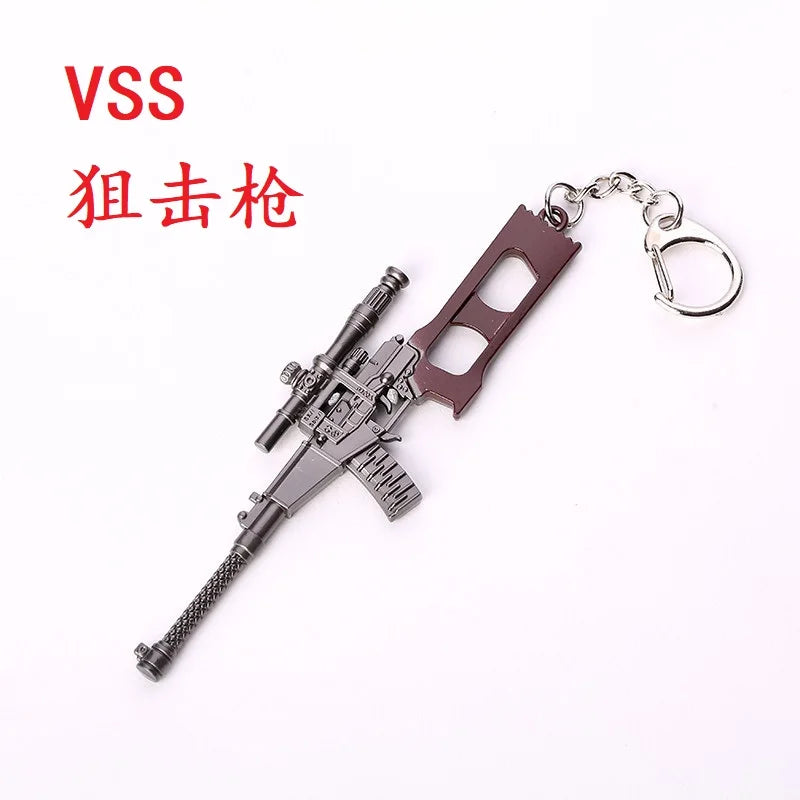 Online Game PUBG Badge Keychain Pendant Cosplay Cyber-Game Playerunknown's Battlegrounds Medal Alloy Key Ring for Game Lovers