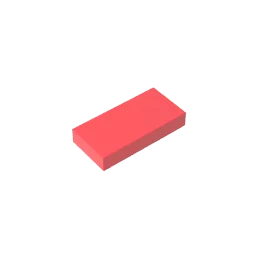 Gobricks GDS-566 Tile 1 x 2 with Groove | Compatible Building Block