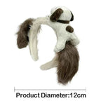 Snoopy Plush Ear Headband – Cute Furry Cosplay Hair Accessory