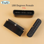 90 180 Degree Interface Female Socket 9 Pin Slot Connector | Replacement Part for PlayStation 2 Console