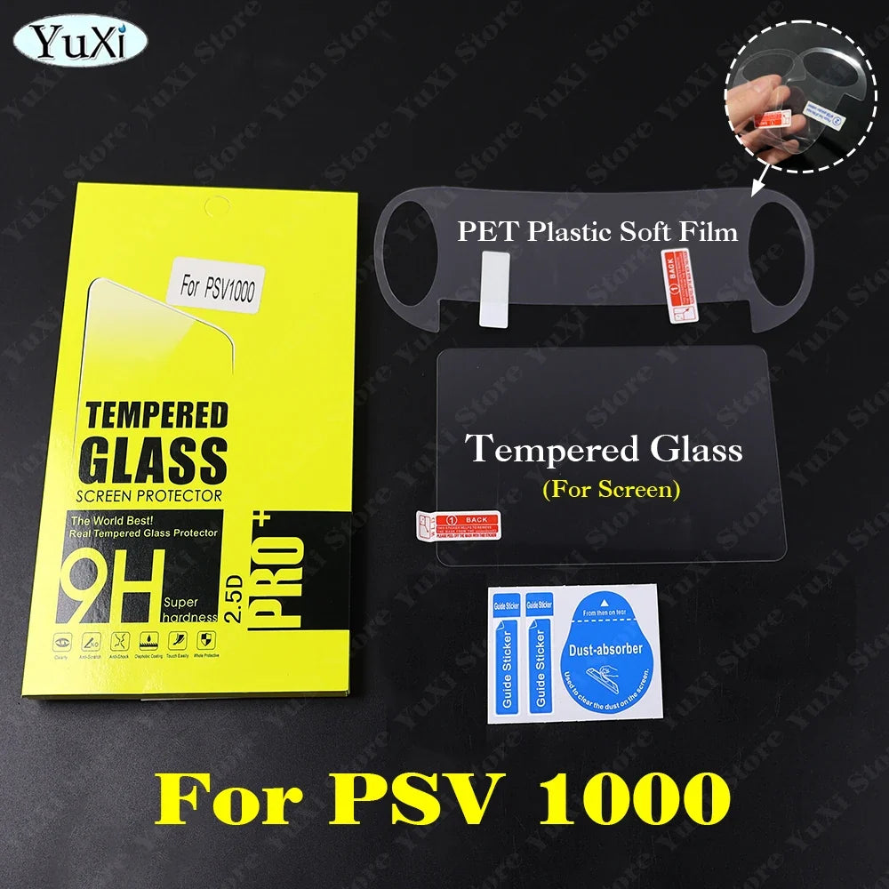 Clear Crystal Protective Case for PS Vita 1000 | Transparent Hard Shell with PET Film