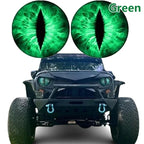 Beast Eyes Headlight Decals – Car & Jeep Headlight Sticker | 6 Colors | Universal Fit