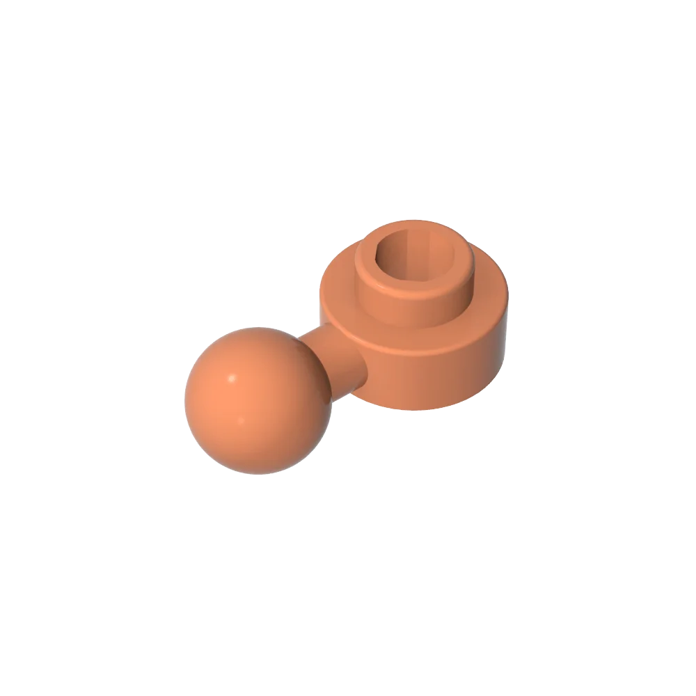 Gobricks GDS-1500 Hinged Plate 1x1 with Ball Head | Compatible Building Brick