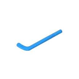 Gobricks GDS-90086 Minifig Hockey Stick | Tapered Shaft Building Block Accessory Compatible with Lego 93559