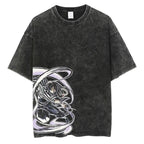 Kamado Tanjirou Graphic print T Shirt Demon Slayer Vintage Tee