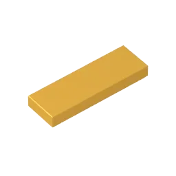 Gobricks GDS-562 Tile 1 x 3 Building Blocks | Compatible with Lego 63864