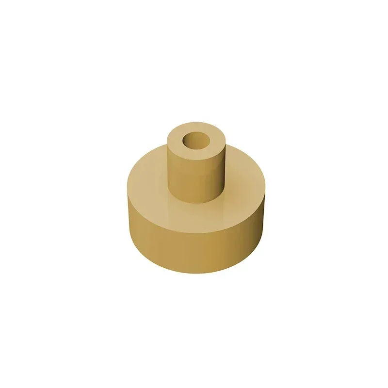 Gobricks Tile Round 1x1 with Bar and Pin Holder | Compatible Building Block