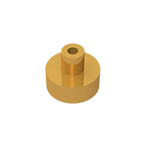Gobricks Tile Round 1x1 with Bar and Pin Holder | Compatible Building Block