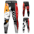 Men's Compression Running Tights - Jui Jit Su / Medium