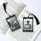1pc Gothic-Style Acrylic Reading Bookmark, Suitable for Both Men and Women, Personalized Skull Reading Marker, a Friendship Gift