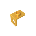 Gobricks GDS-1165 Minifig Neck Bracket with Back Stud | Thin Back Wall Building Block