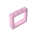 Gobricks Window 1 x 4 x 3 Train with Shutter Holes and Solid Studs on Ends | Compatible Building Block