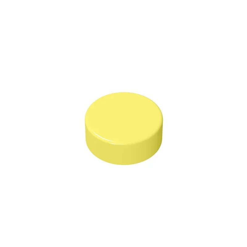 Gobricks GDS-612 Flat Tile 1x1 Round | Compatible Building Block