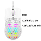 RAIKU G701 Wired 6 Keys Mouse Colorful Lighting Gaming and Office For Microsoft Windows and Apple IOS System