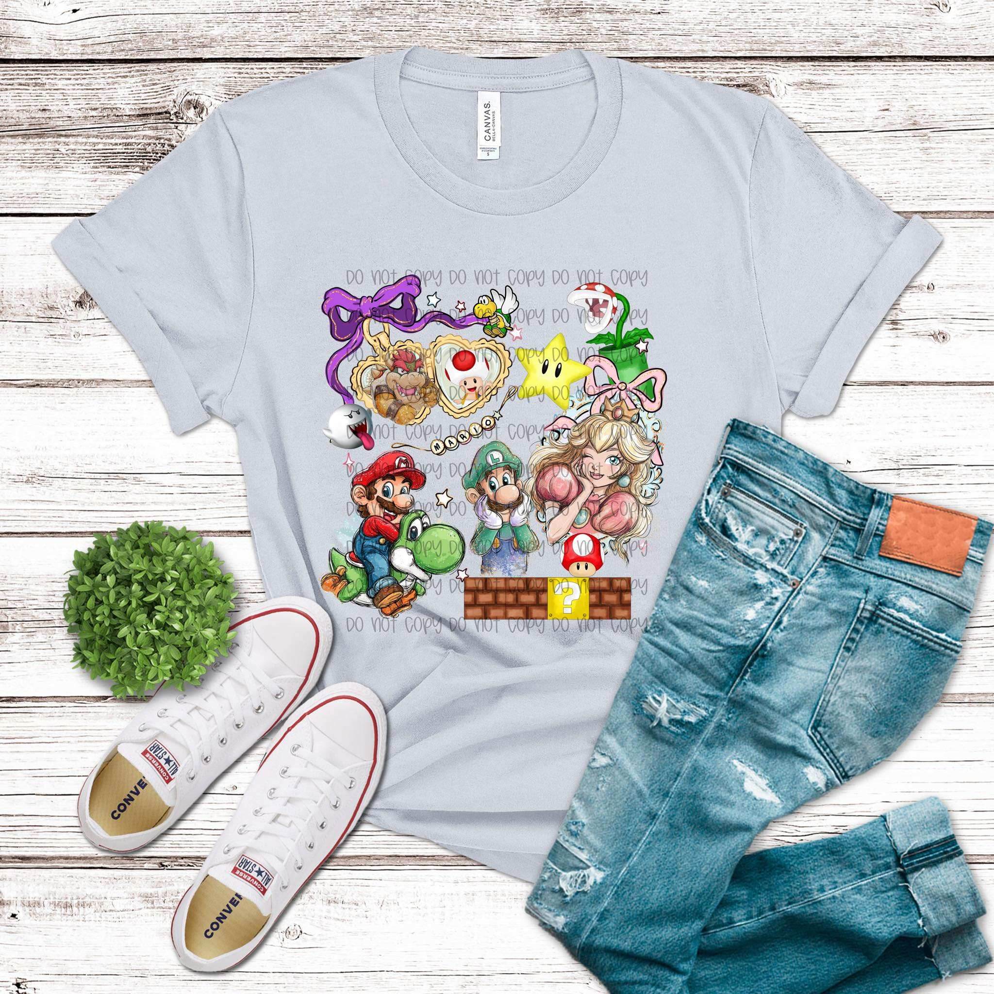 Mario Locket Graphic Tee - S