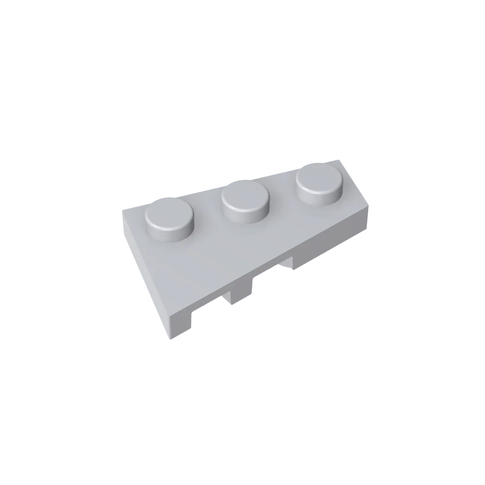 Gobricks GDS-547 Wedge Plate 3 x 2 Right | Compatible Building Block for DIY Creations