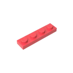 Gobricks GDS-504 Plate 1 x 4 | Compatible Building Block Pieces